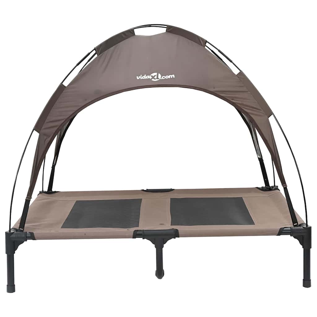 vidaXL Lit pour Chien Marron l Acier - Image 4