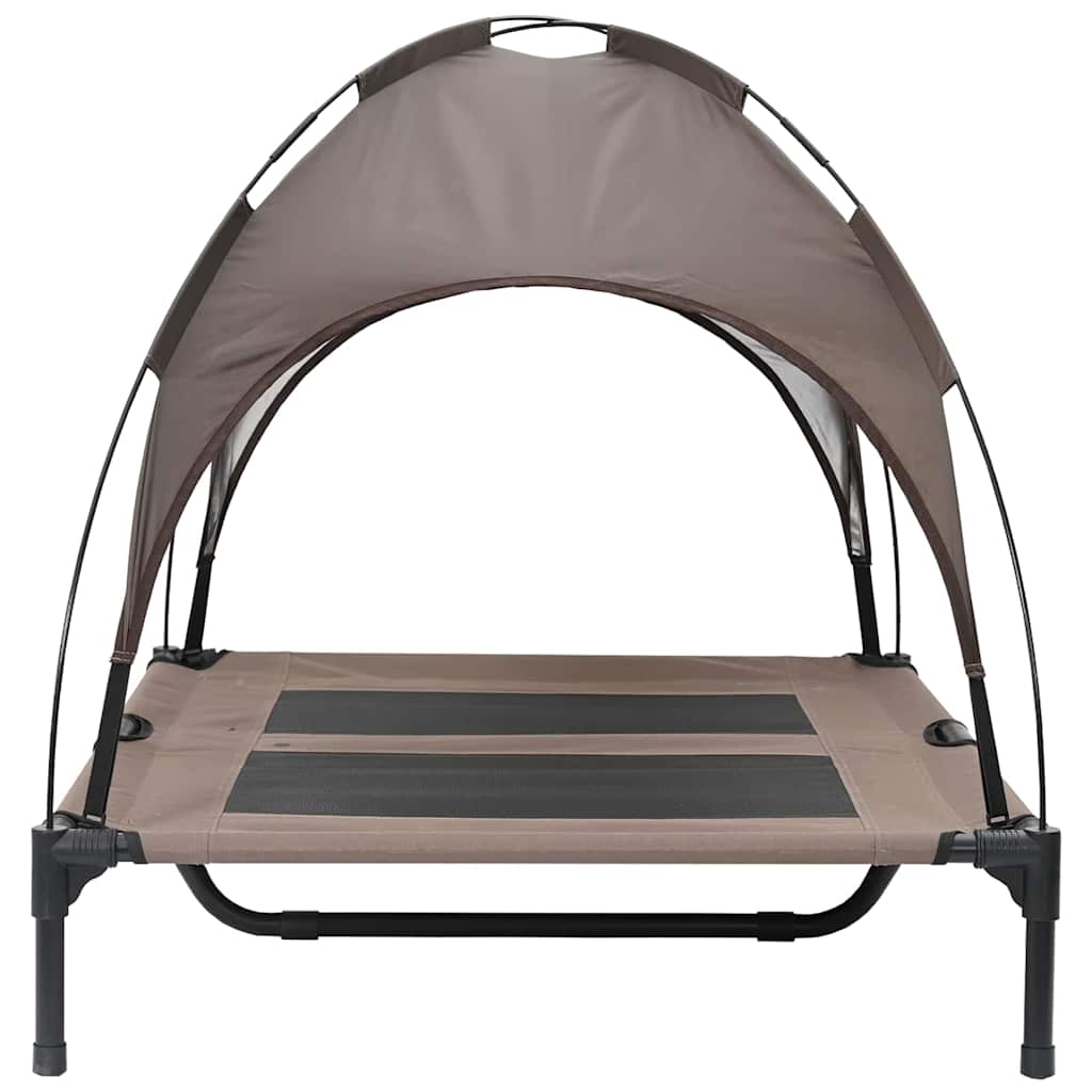 vidaXL Lit pour Chien Marron l Acier - Image 5