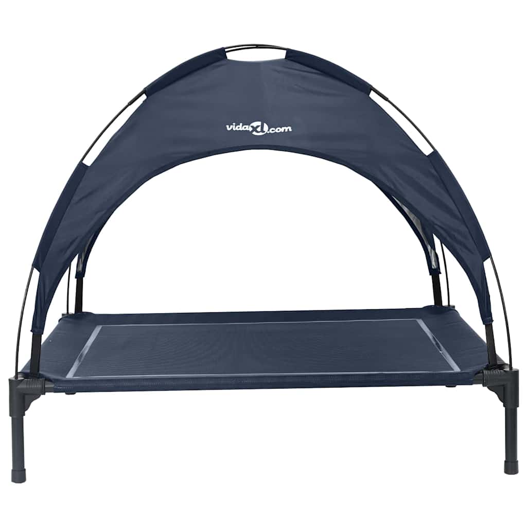 vidaXL Lit pour Chien Bleu marine xl Acier - Image 4