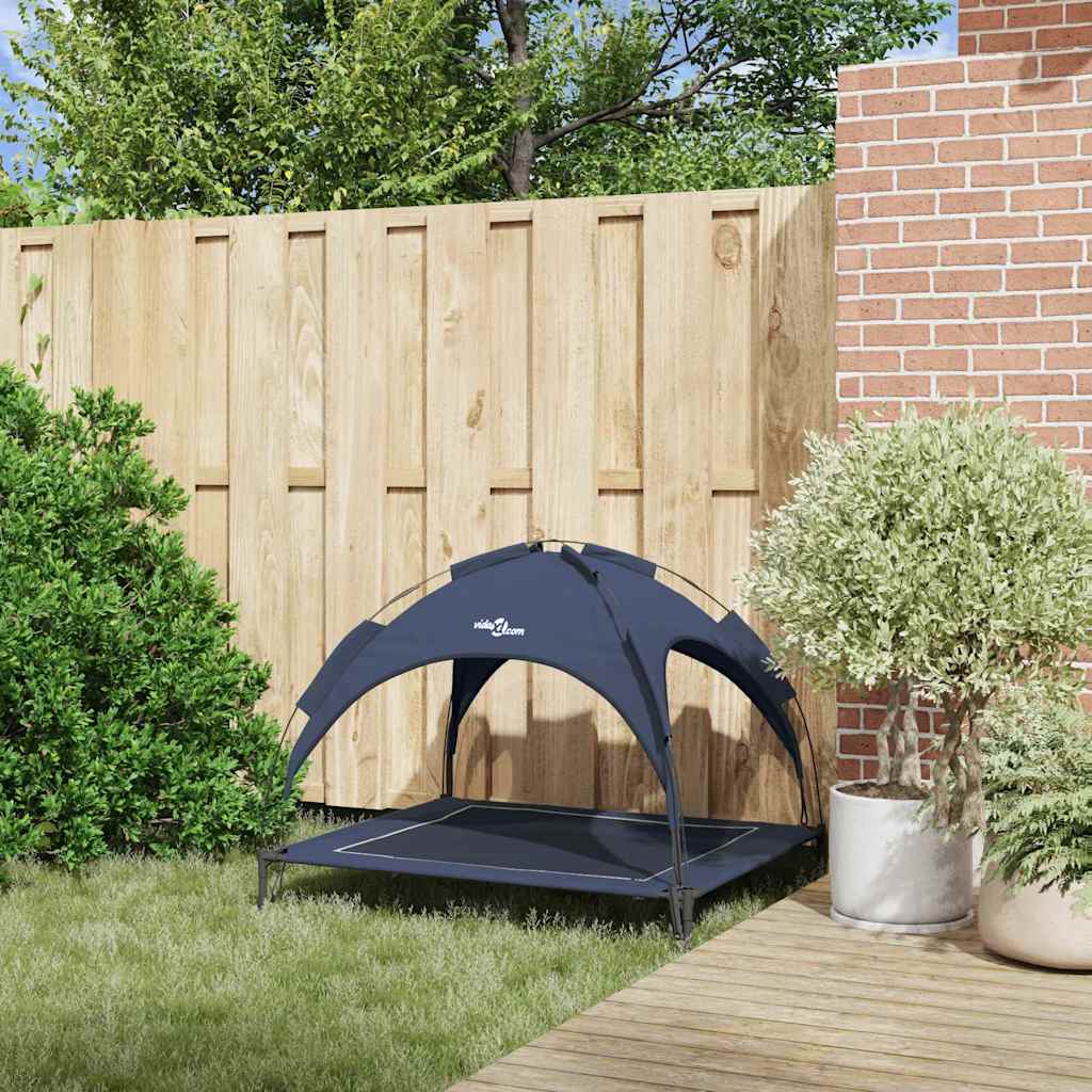 vidaXL Lit pour Chien Bleu marine xl Acier - Image 3