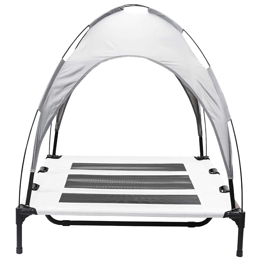 vidaXL Lit pour Chien Gris Argenté xl Acier - Image 5