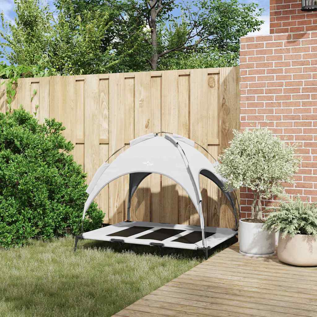 vidaXL Lit pour Chien Gris Argenté xl Acier - Image 3