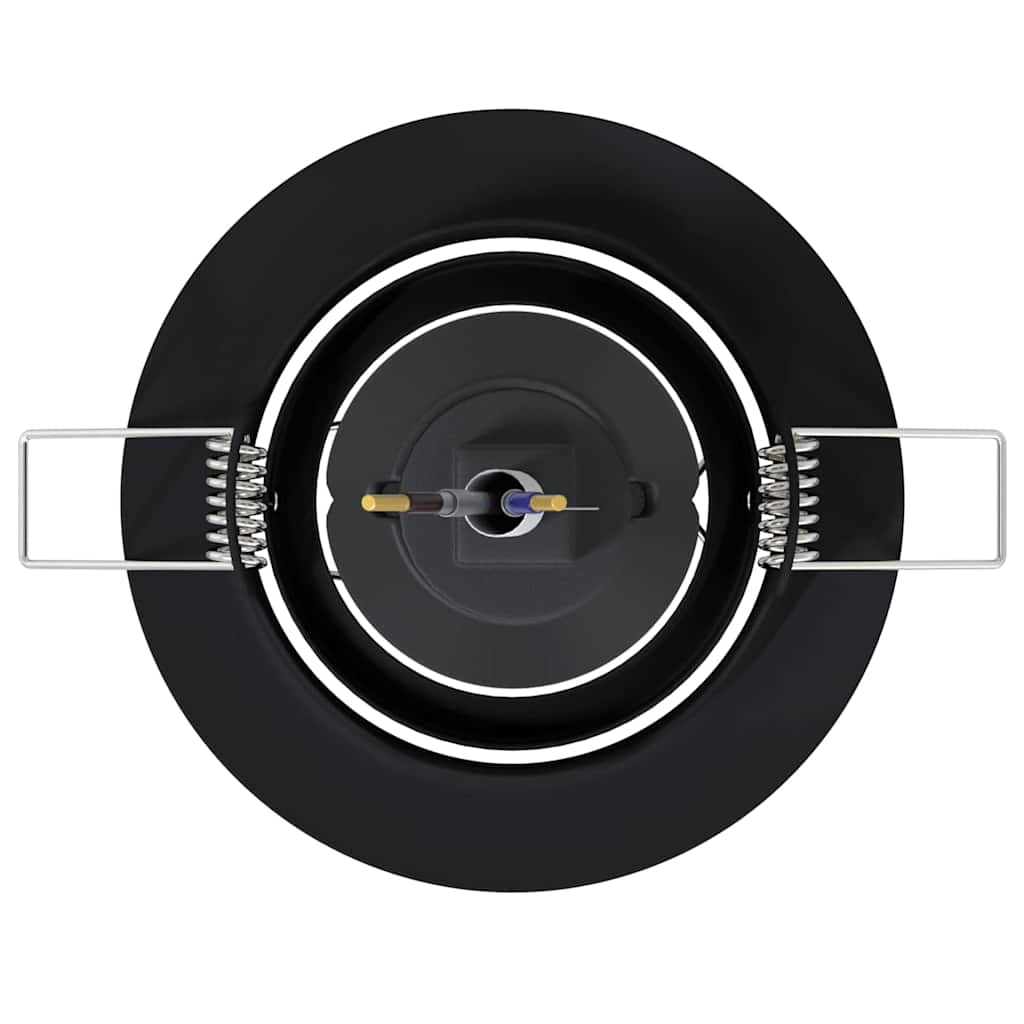 vidaXL Spotlights avec des projecteurs 6 pcs Noir 9 x 9 cm Métal - Image 6