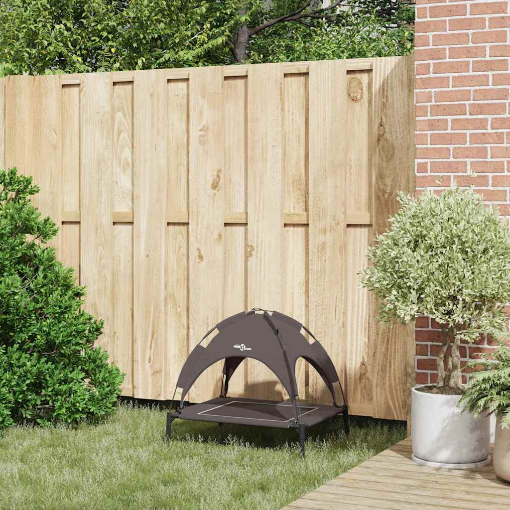 vidaXL Lit pour Chien Marron s Acier - Image 3