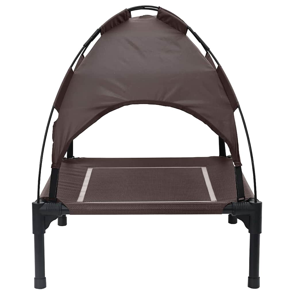 vidaXL Lit pour Chien Marron s Acier - Image 5