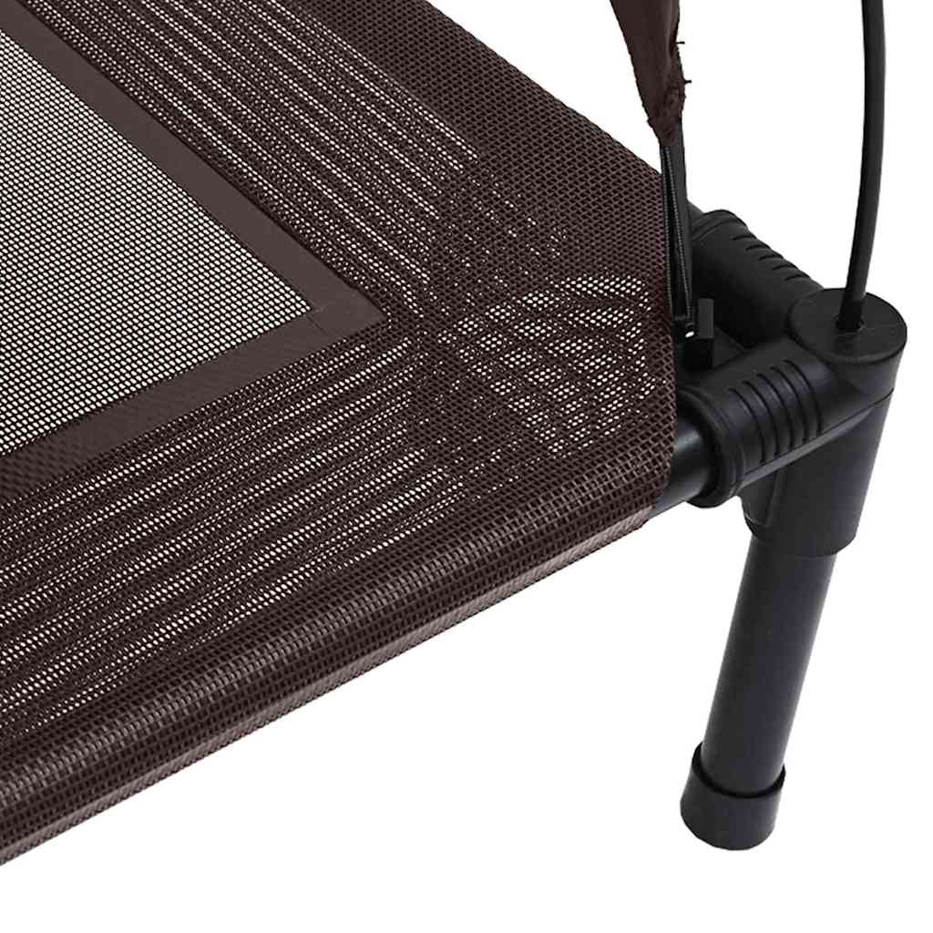 vidaXL Lit pour Chien Marron s Acier - Image 6