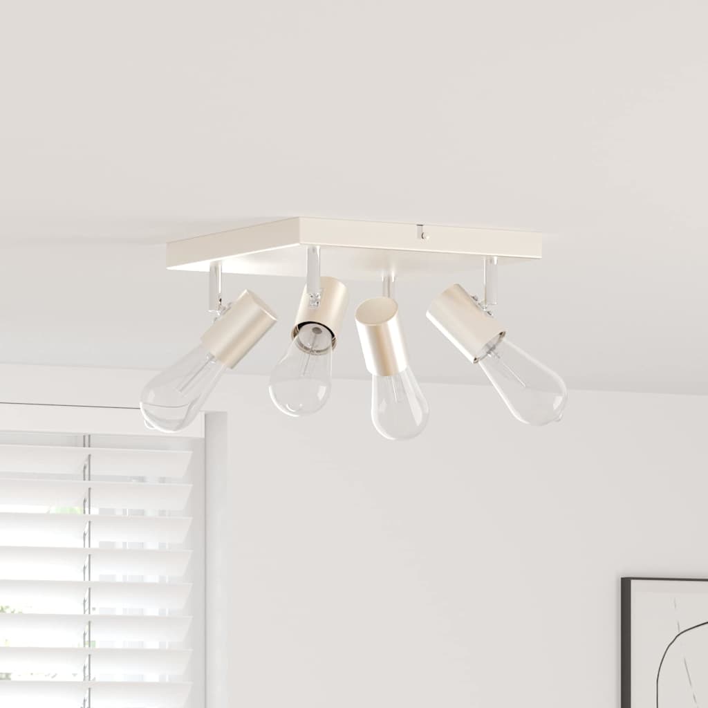 vidaXL Spot de plafond Nickel brossé 26.5 x 26 x 11.5 cm Acier