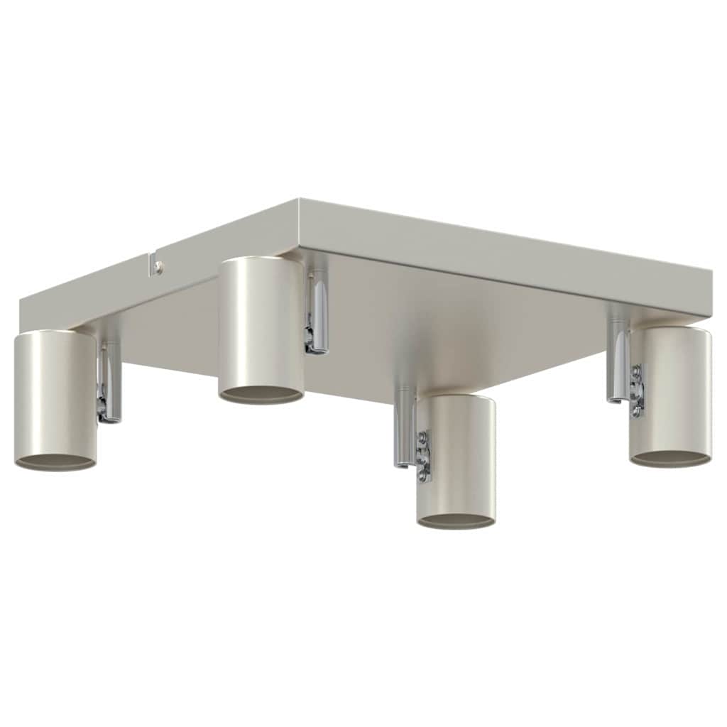 vidaXL Spot de plafond Nickel brossé 26.5 x 26 x 11.5 cm Acier - Image 4