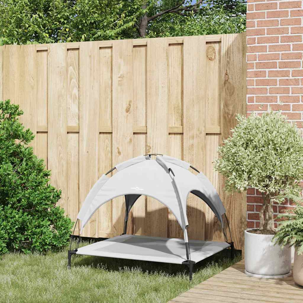 vidaXL Lit pour Chien Gris argenté l Acier - Image 3