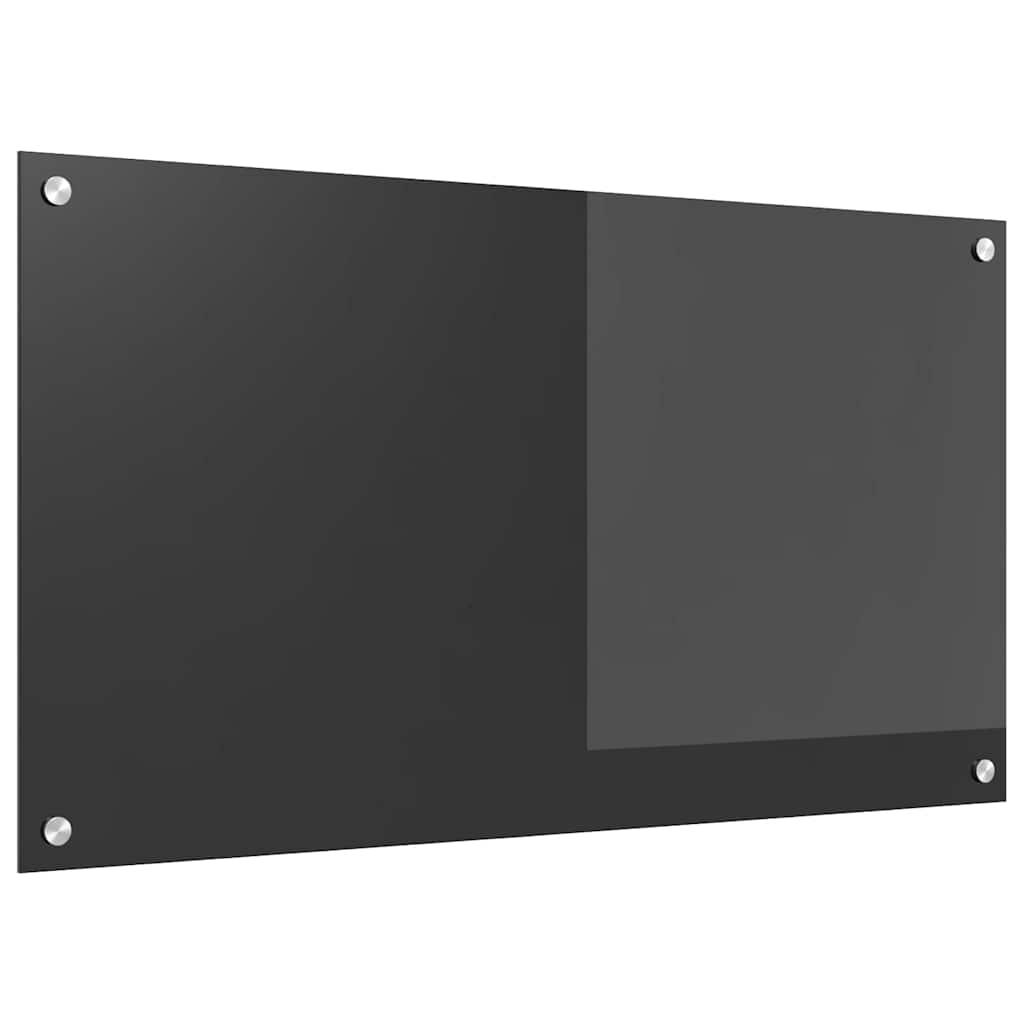 vidaXL Protection de cuisine Gris foncé 90 x 50 x 0,6 cm verre trempé - Image 4