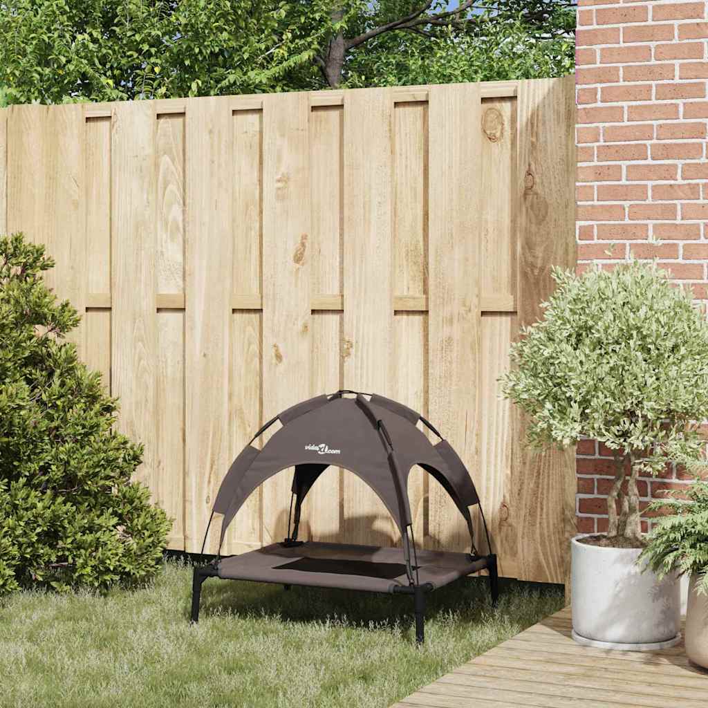 vidaXL Lit pour Chien Marron m Acier - Image 3
