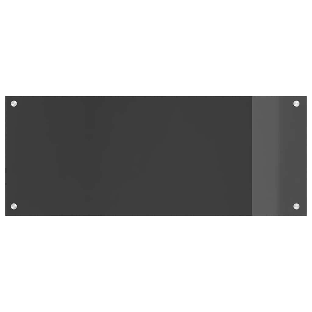 vidaXL Protection de cuisine Gris foncé 100 x 40 x 0,6 cm verre trempé - Image 5