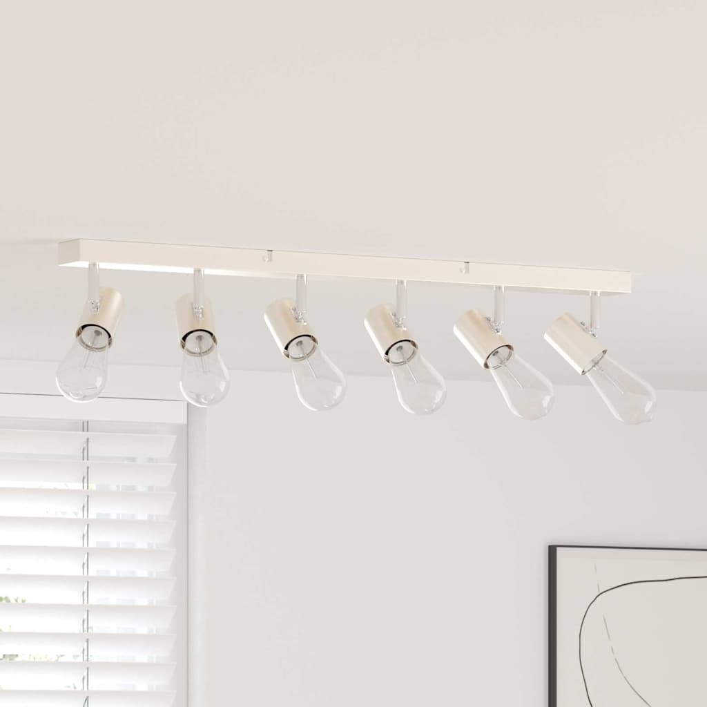 vidaXL Spot de plafond Nickel brossé 73 x 6.5 x 11.5 cm Acier