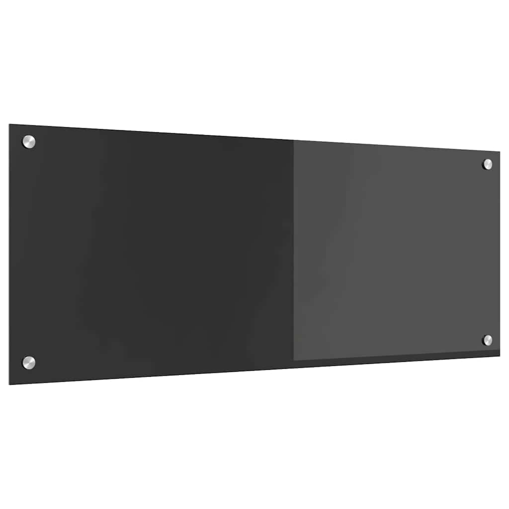 vidaXL Protection de cuisine Gris foncé 100 x 40 x 0,6 cm verre trempé - Image 4