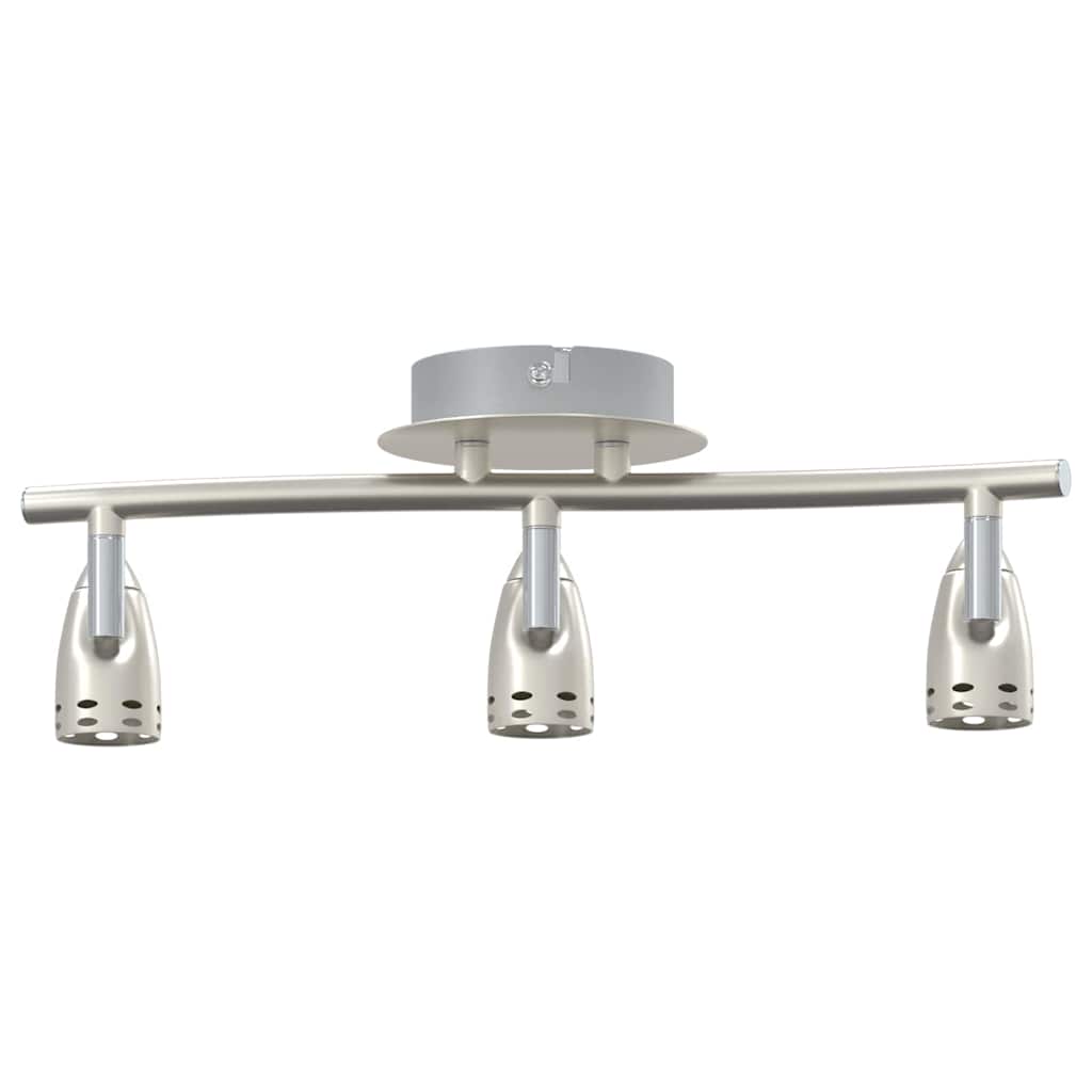vidaXL Spot de plafond Nickel satiné 36.5 x 10 x 12.5 cm Acier - Image 5