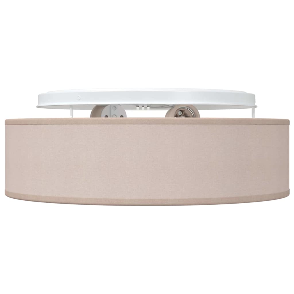vidaXL Lampe de plafond Taupe 38 x 13,5 cm tissu - Image 3