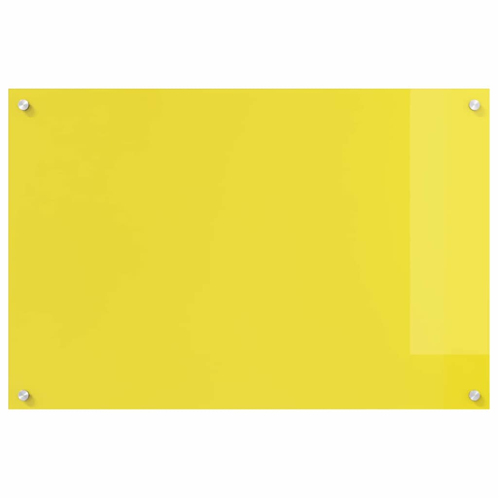 vidaXL Protection de cuisine Jaune 90 x 60 x 0,6 cm verre trempé - Image 5