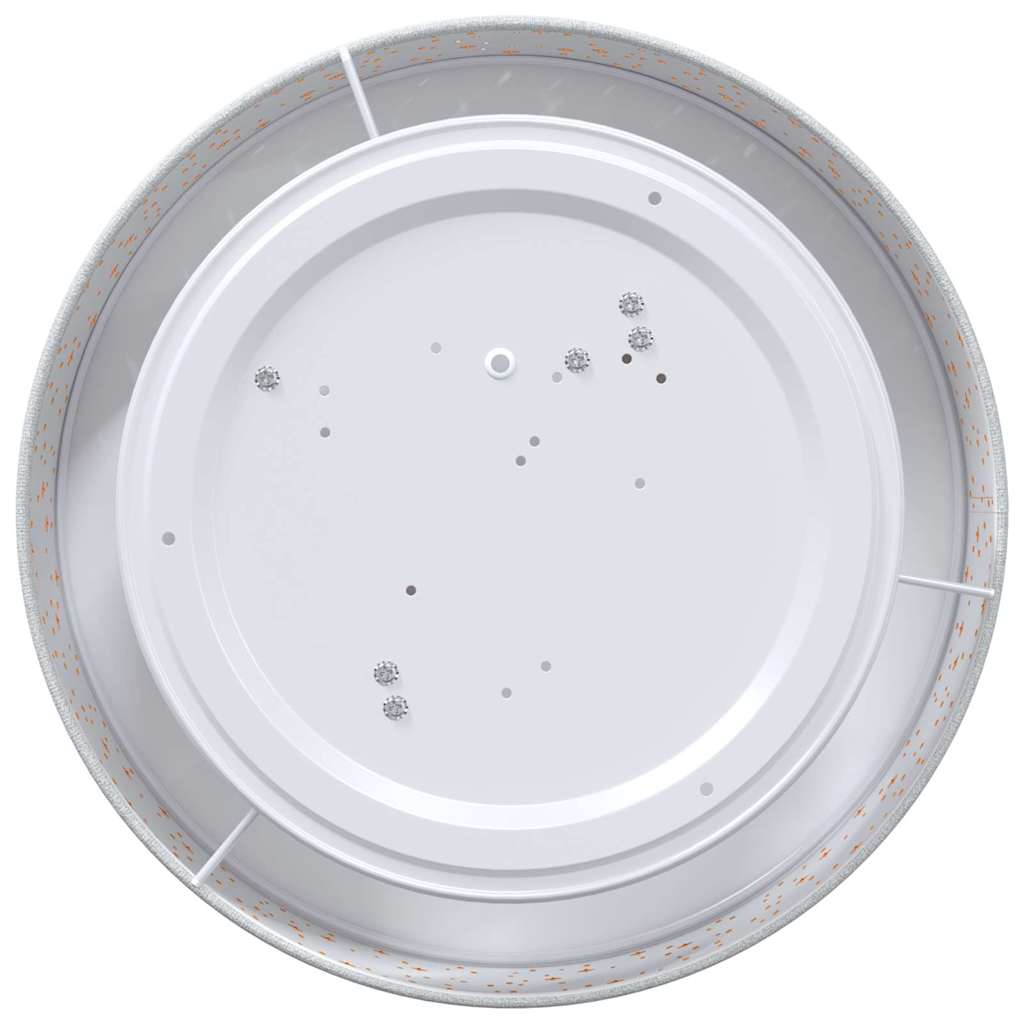 vidaXL Lampe de plafond Gris 38 x 13,5 cm tissu - Image 4