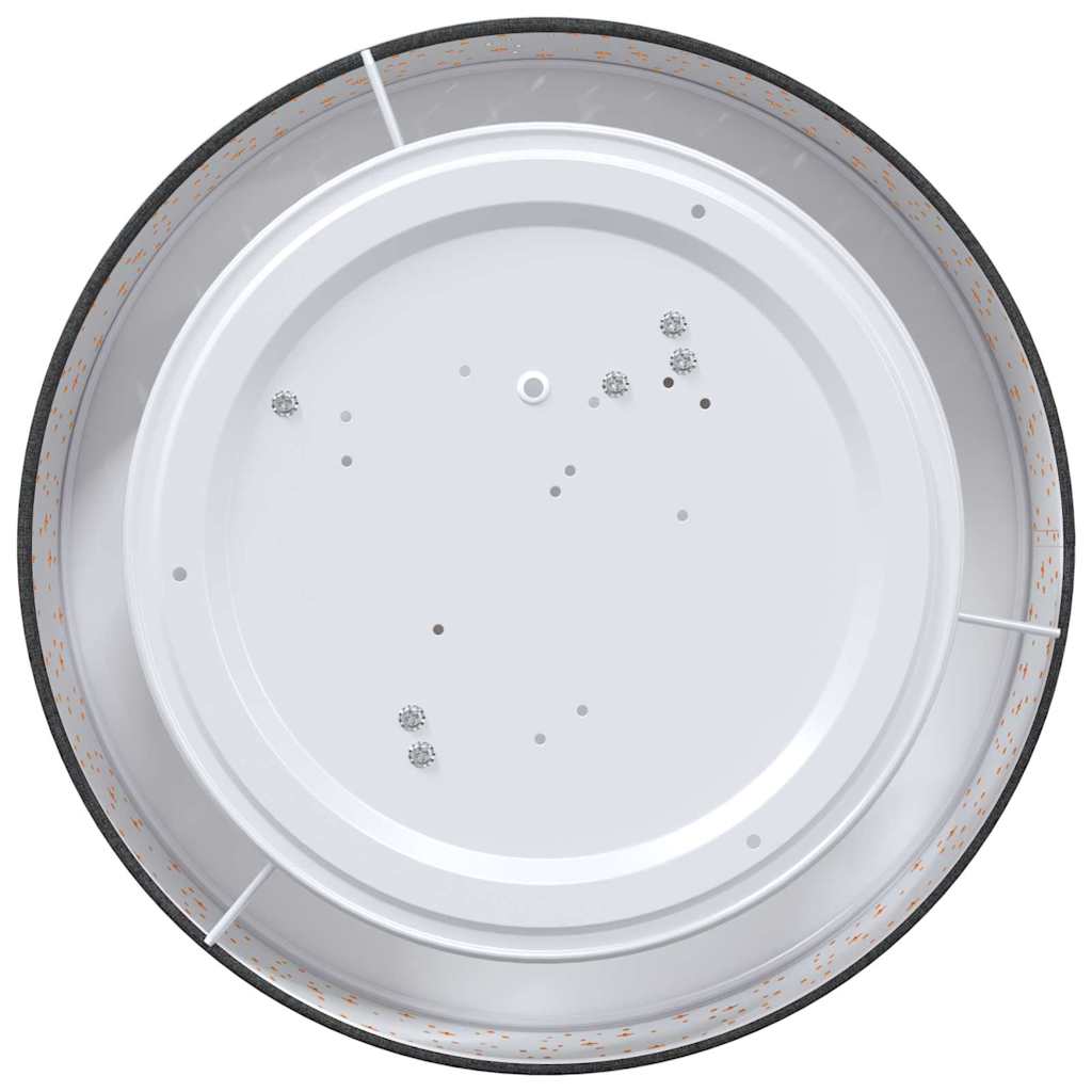 vidaXL Lampe de plafond Noir 38 x 13,5 cm tissu - Image 4