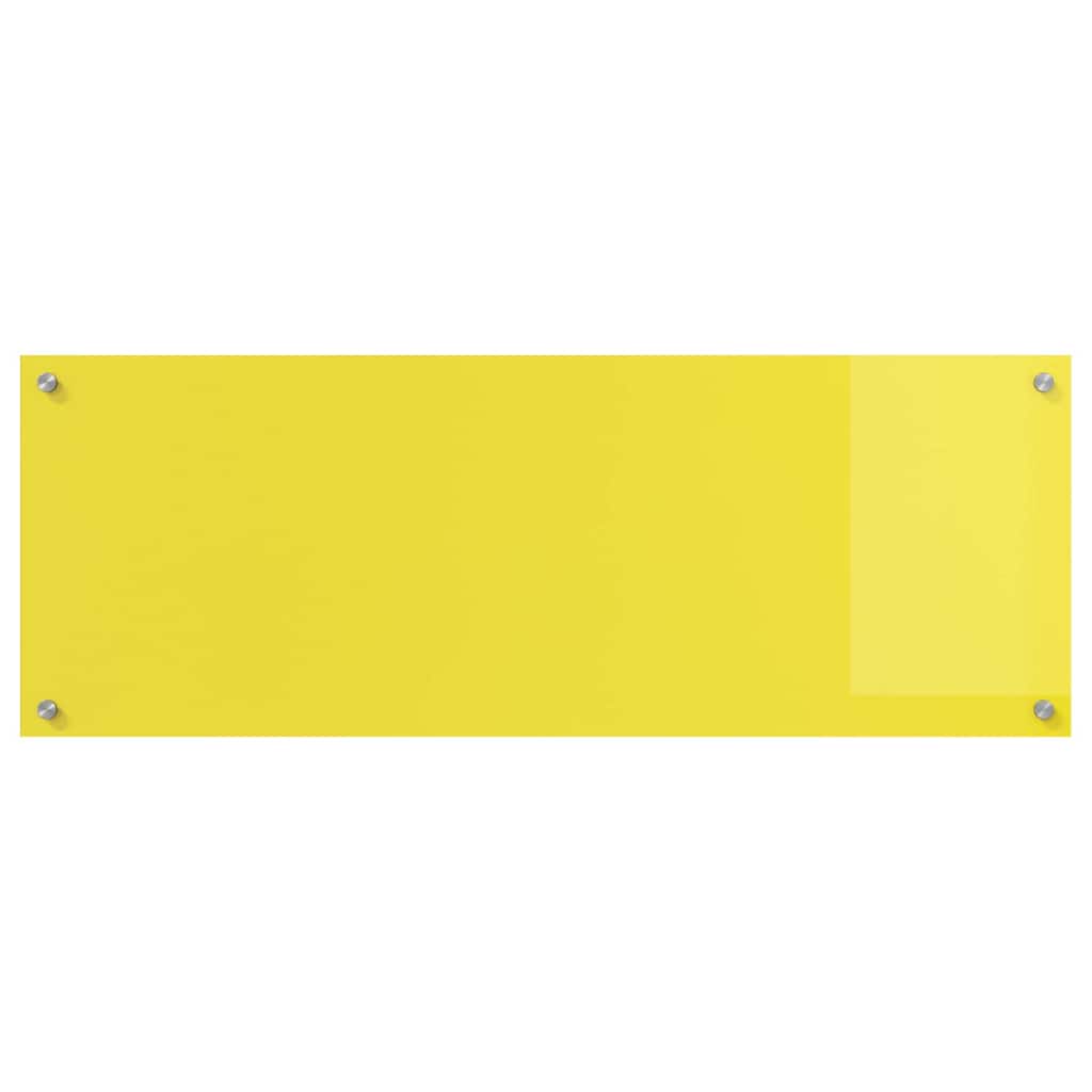 vidaXL Protection de cuisine Jaune 110 x 40 x 0,6 cm verre trempé - Image 5