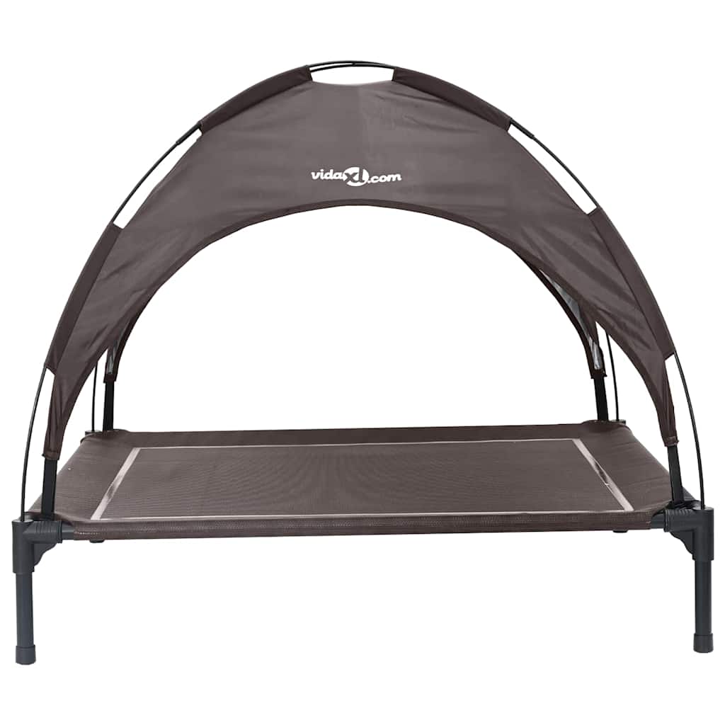 vidaXL Lit pour Chien Marron l Acier - Image 4