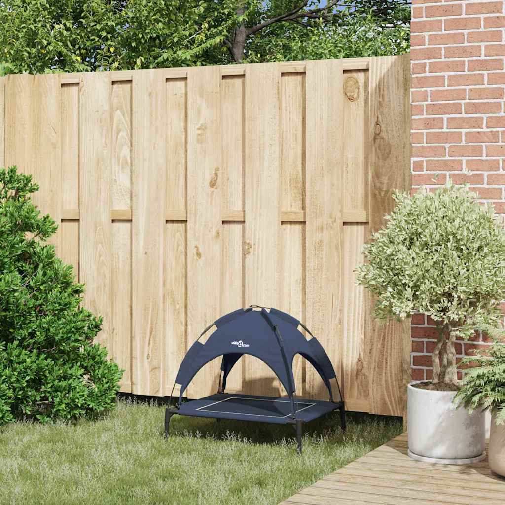 vidaXL Lit pour Chien Bleu marine s Acier - Image 3