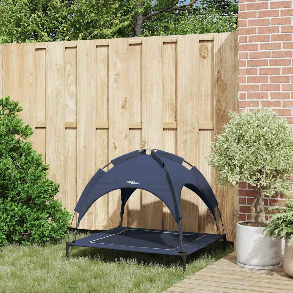 vidaXL Lit pour Chien Bleu marine l Acier - Image 3