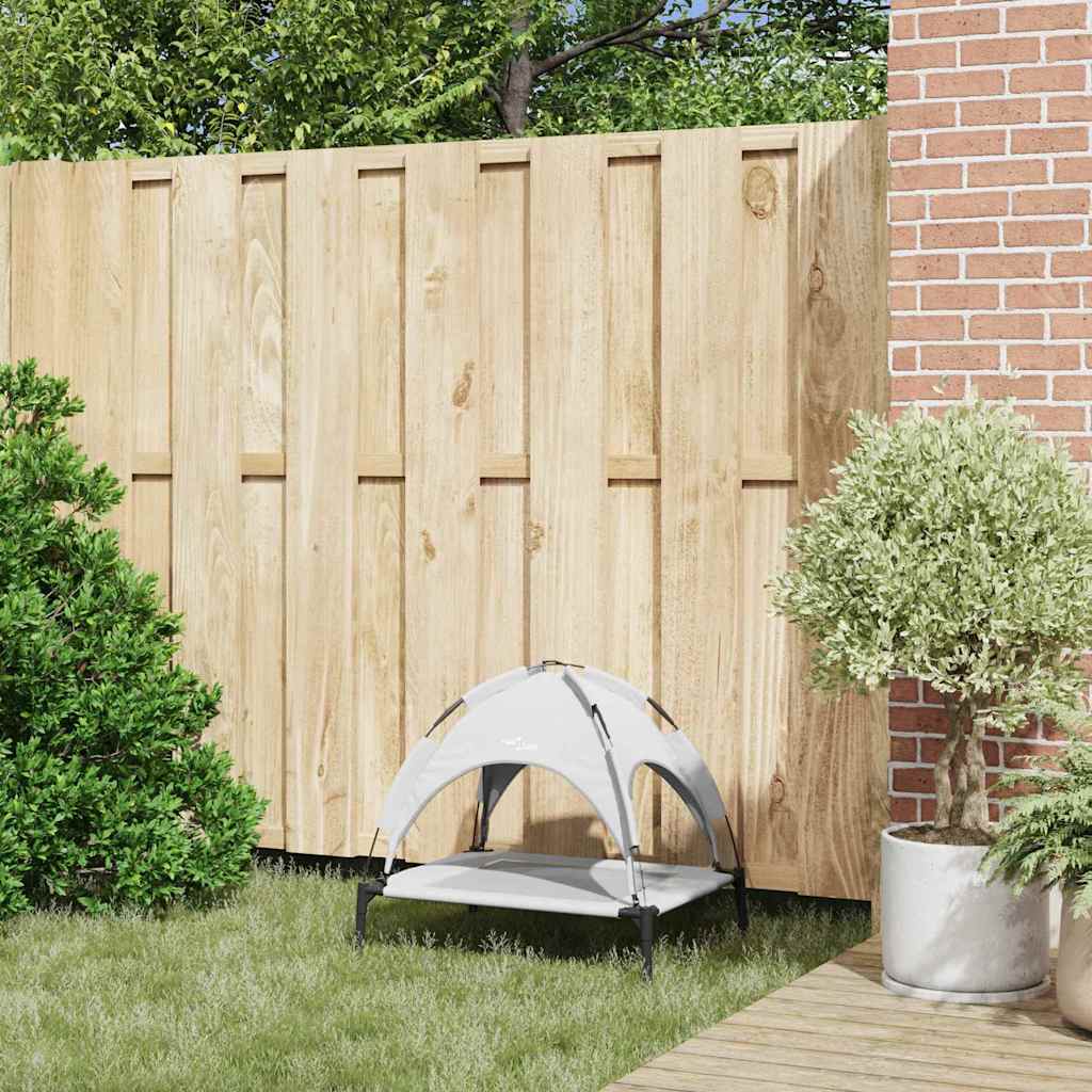 vidaXL Lit pour Chien Gris Argenté s Acier - Image 3