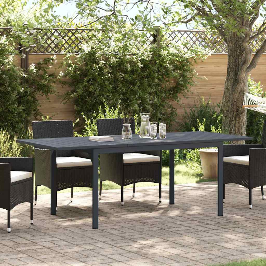 vidaXL Table d'Extension 2 pcs Anthracite 210 x 90 x 73 cm Acier