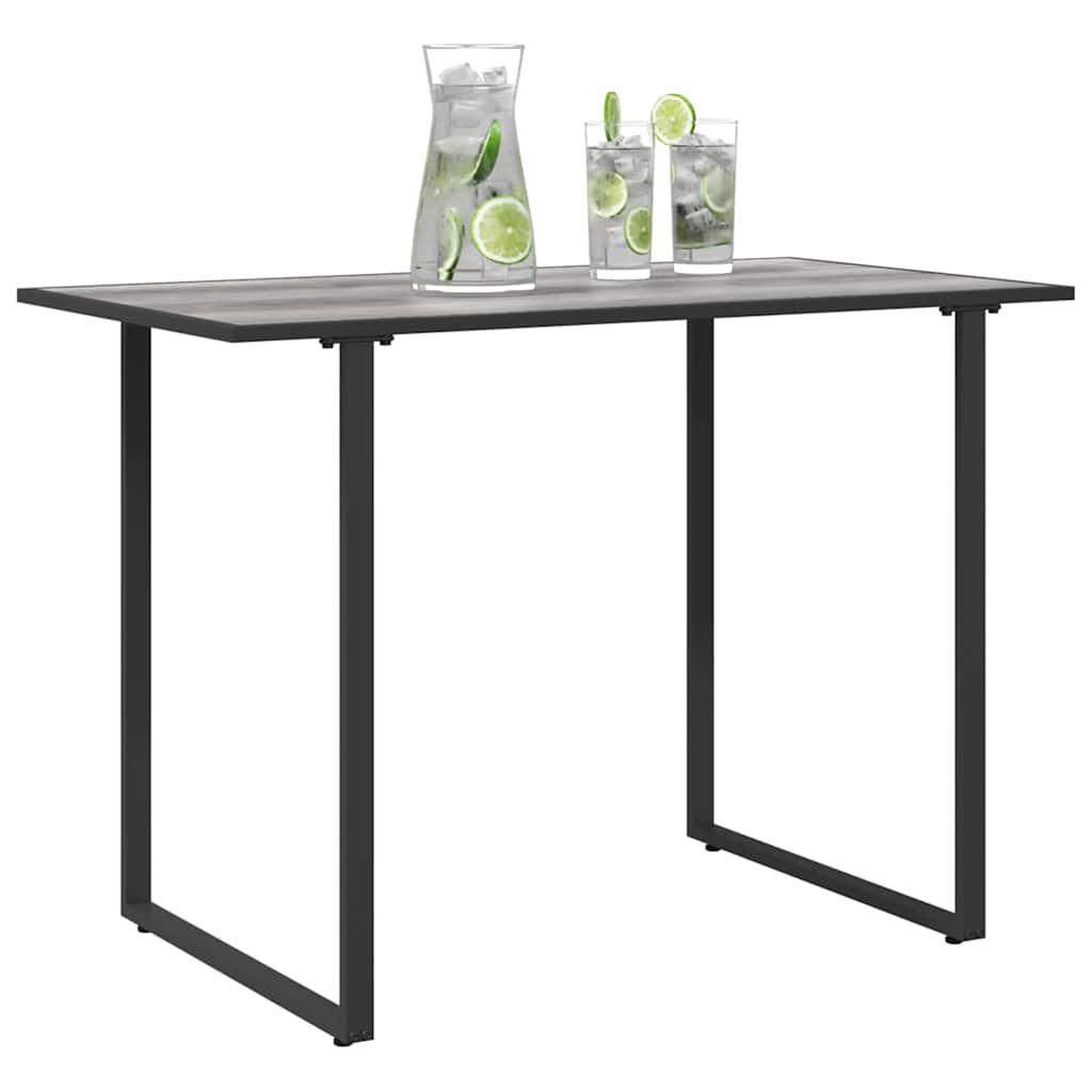 vidaXL Table de Jardin Gris 100 x 55 x 70 cm Acier et DPC - Image 3