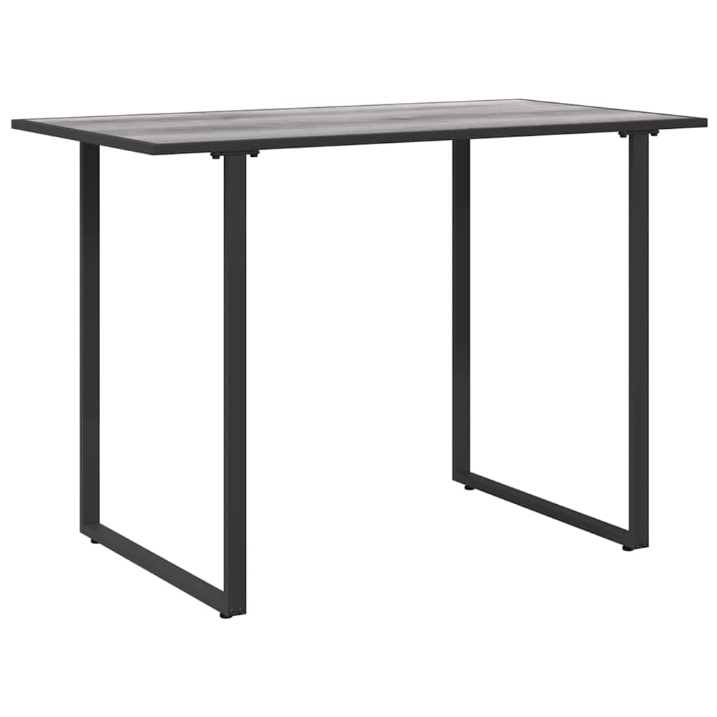 vidaXL Table de Jardin Gris 100 x 55 x 70 cm Acier et DPC - Image 2