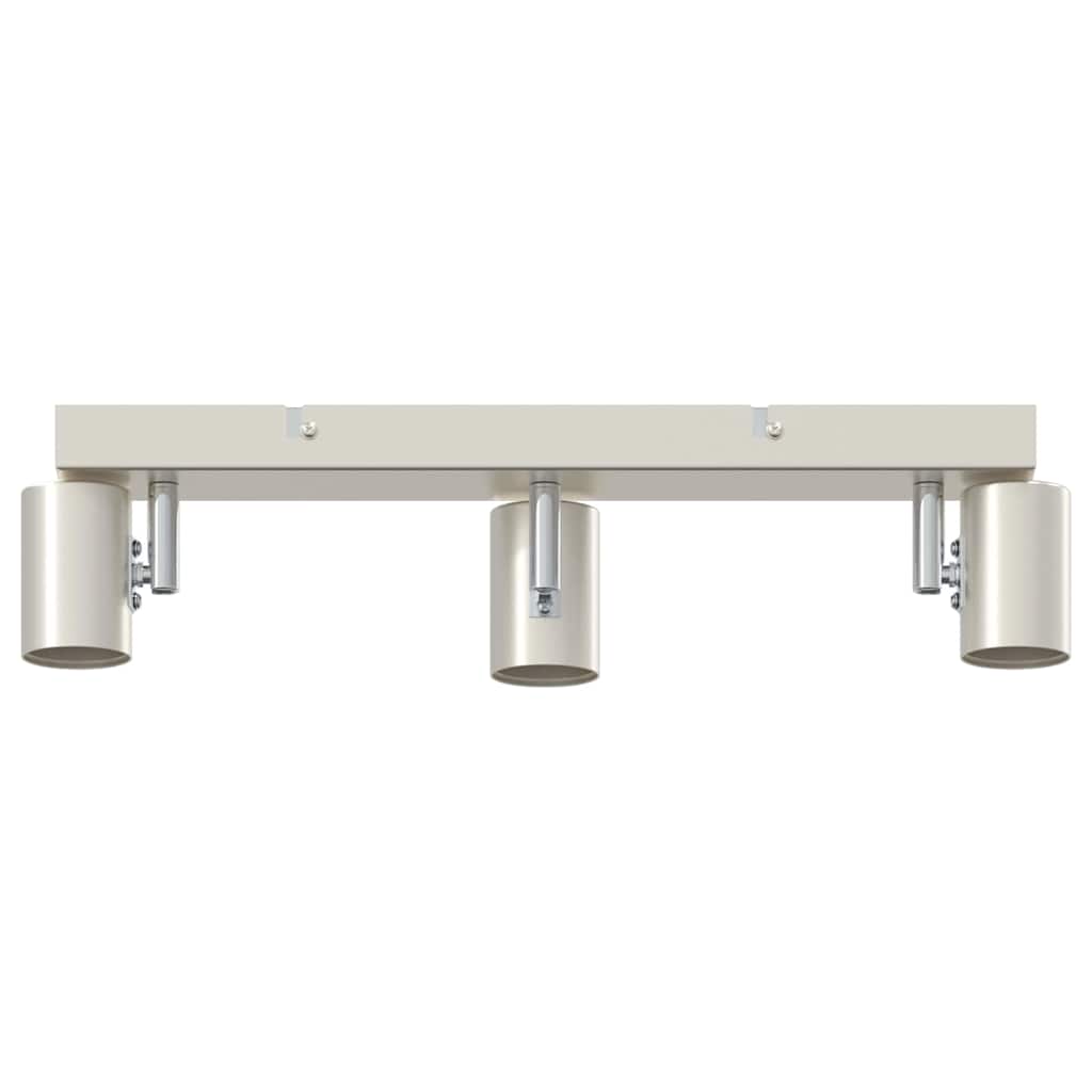 vidaXL Spot de plafond Nickel brossé 38 x 6.5 x 11.5 cm Acier - Image 5