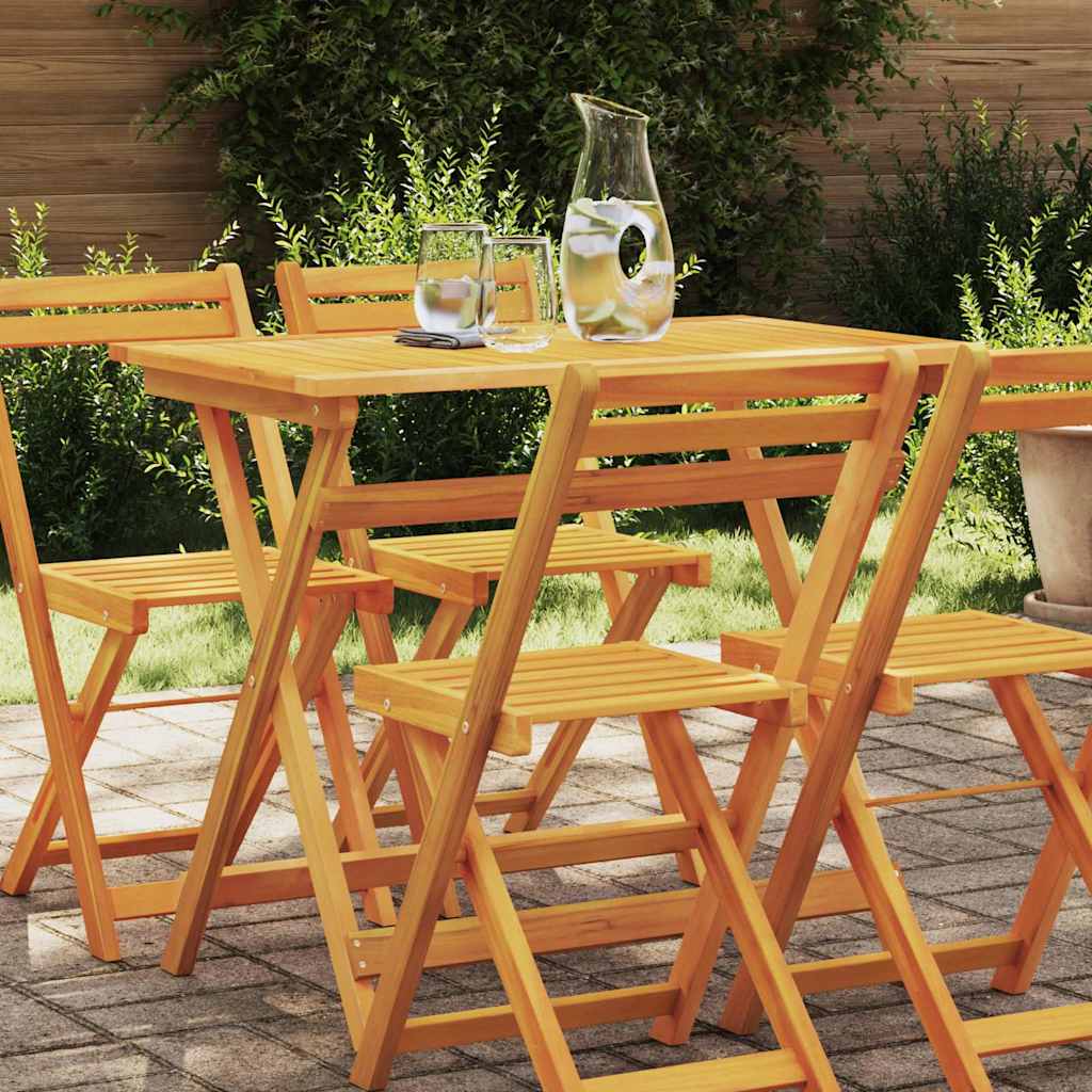 vidaXL Table de Jardin Marron 90 x 55 x 75 cm Bois d'acacia massif