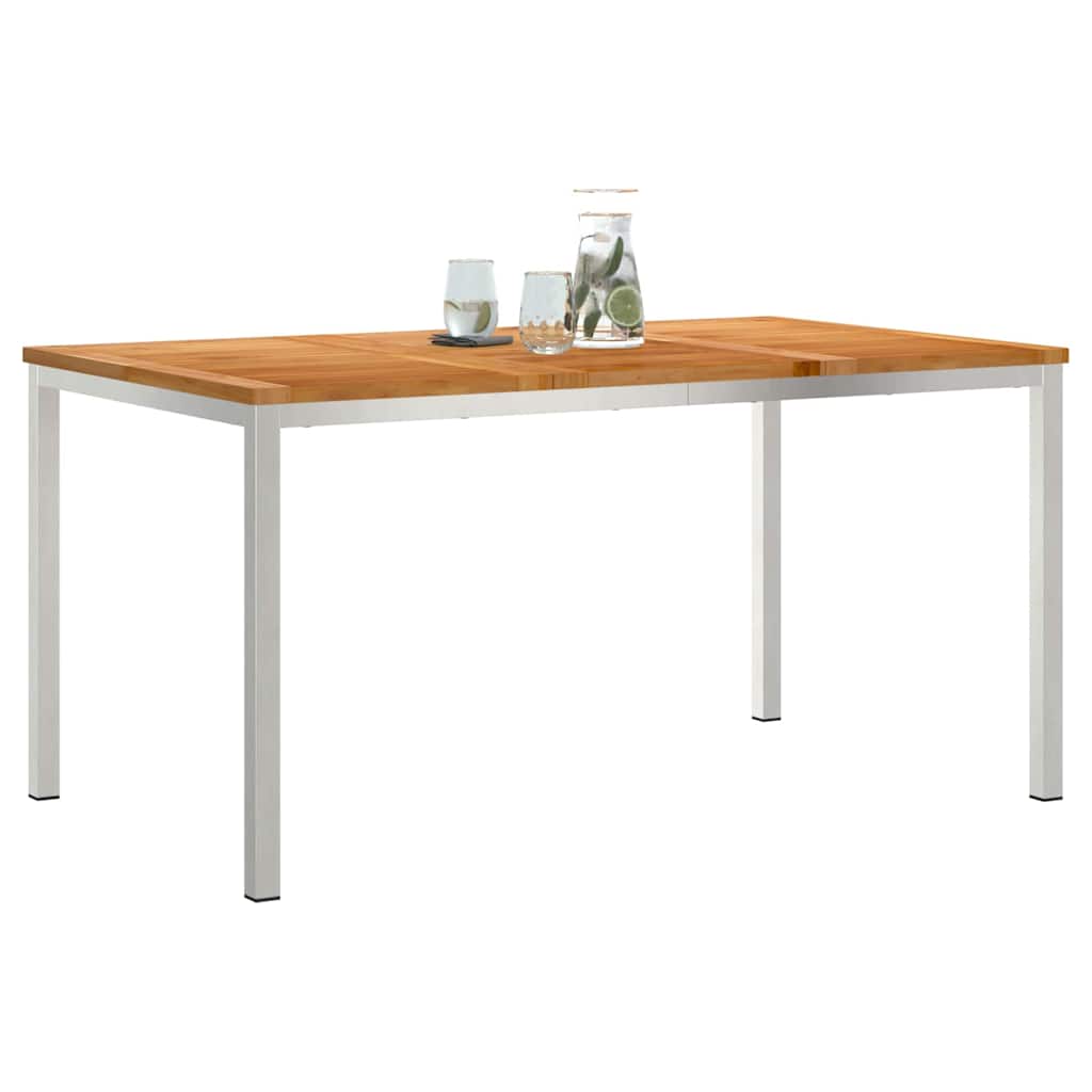 vidaXL Tabledesalleàmangerd'extérieur Marron 200x90x75cm Teck massif - Image 3