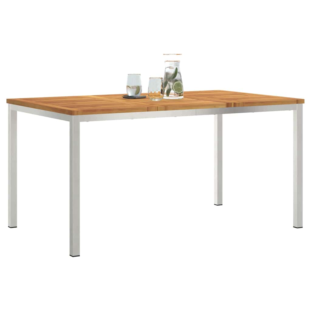 vidaXL Tabledesalleàmangerd'extérieur Marron 200x90x75cm Teck massif - Image 3