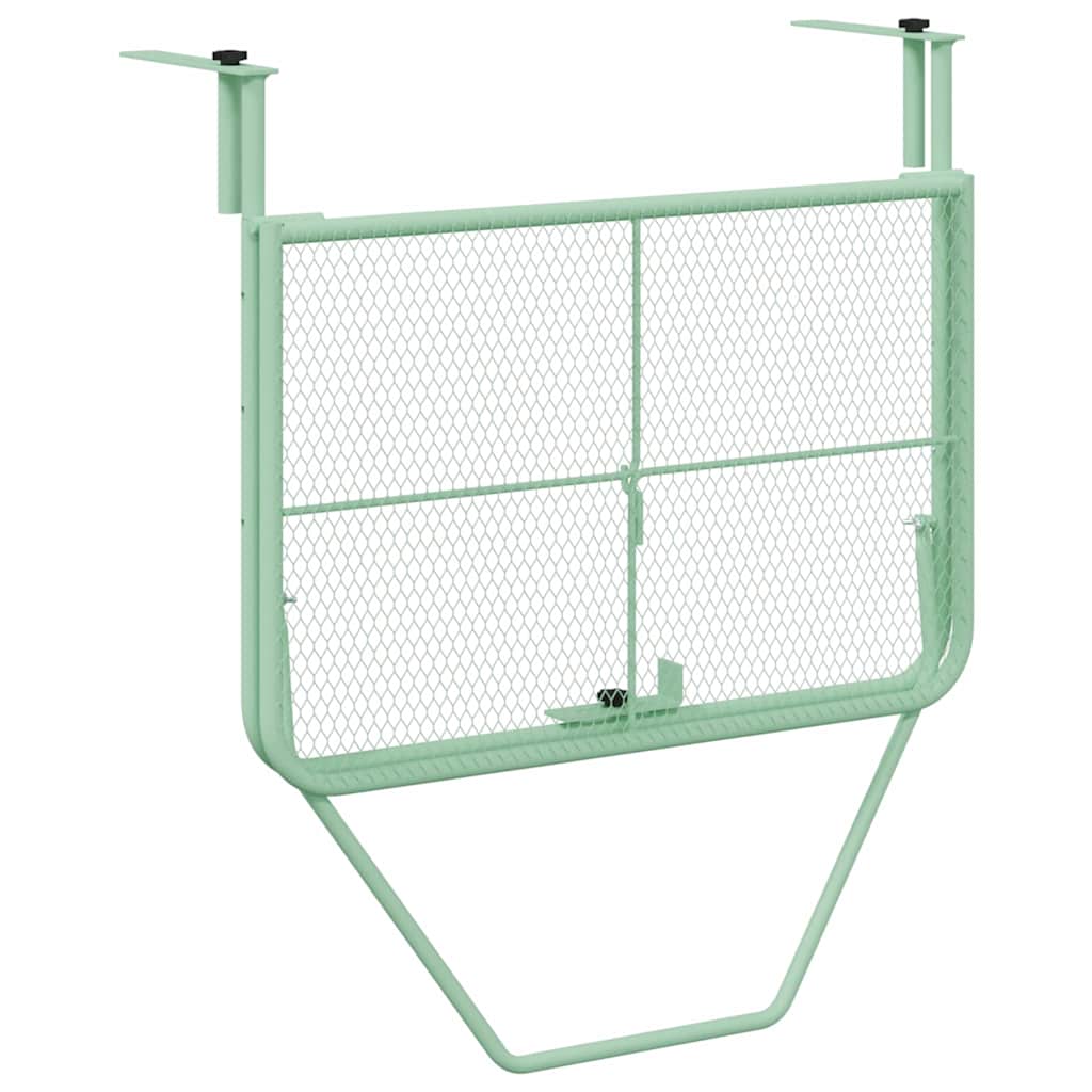 vidaXL Table Suspendue de Balcon Vert menthe 60 x 39 x 65 cm Acier - Image 5