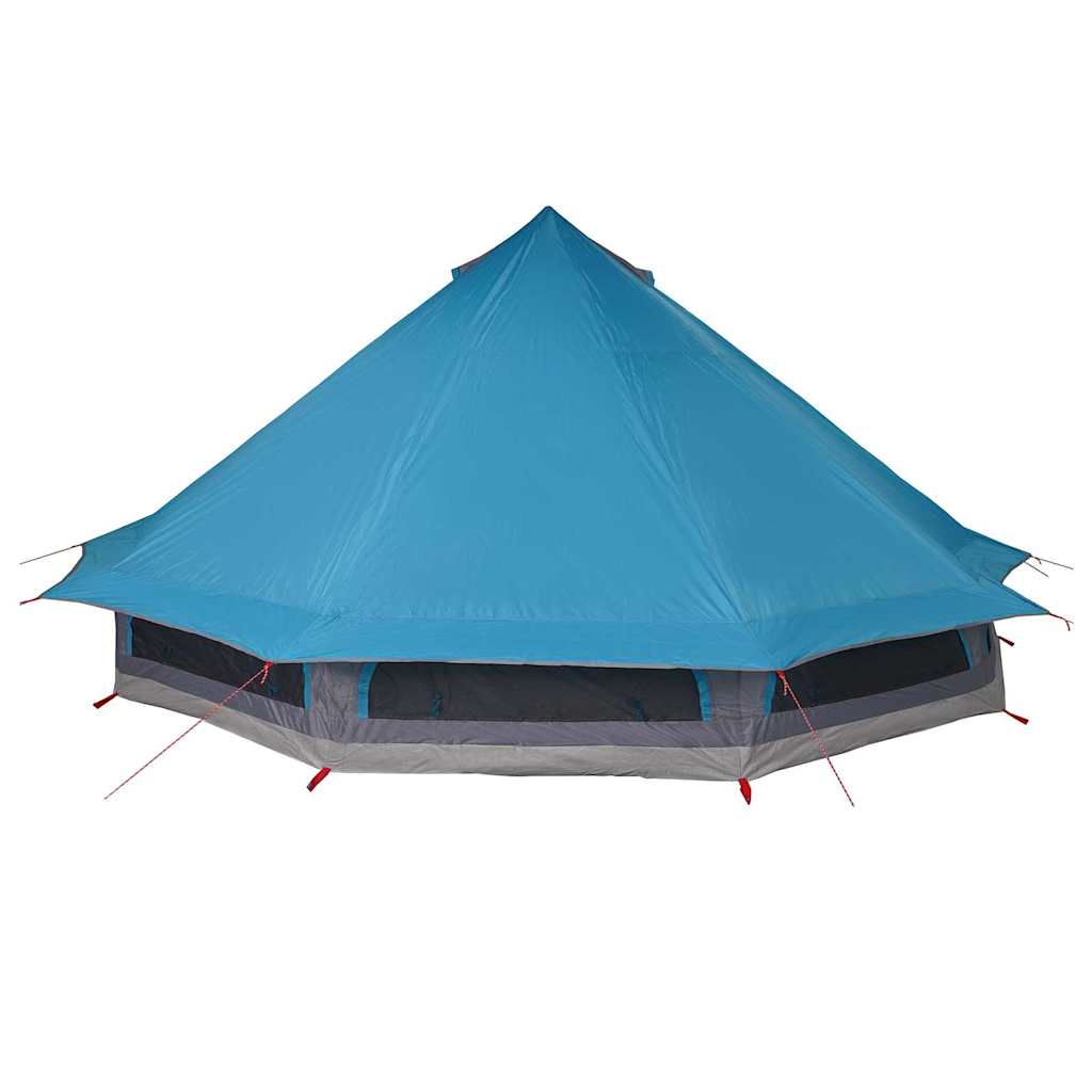 vidaXL Tente Tipi familiale avec toit Bleu et gris 508 x 470 x 300 cm - Image 6