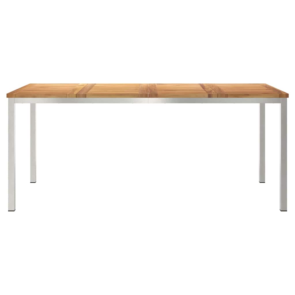 vidaXL Tabledesalleàmangerd'extérieur Marron 200x90x75cm Teck massif - Image 5