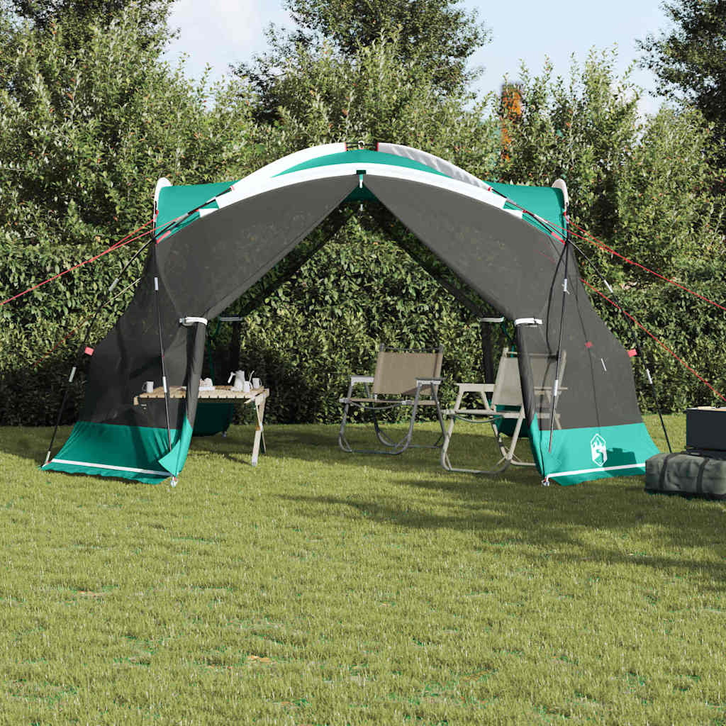 vidaXL Tentes avec toit vert mer 434 x 434 x 230 cm Polyester - Image 4