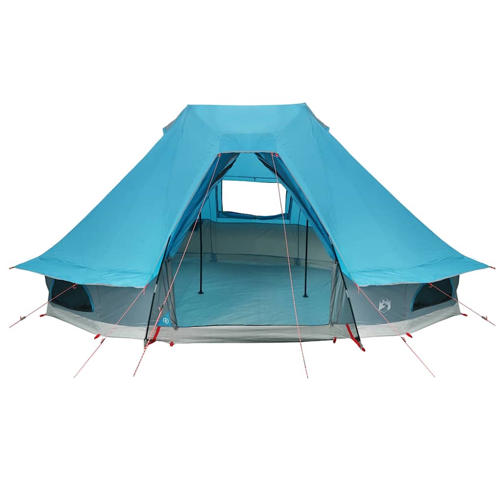 vidaXL Tente Tipi familiale avec toit Bleu 466 x 310 x 240 cm - Image 4