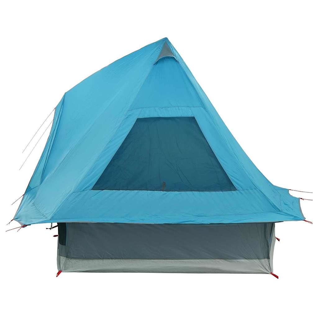 vidaXL Tente Tipi familiale avec toit Bleu 466 x 310 x 240 cm - Image 5