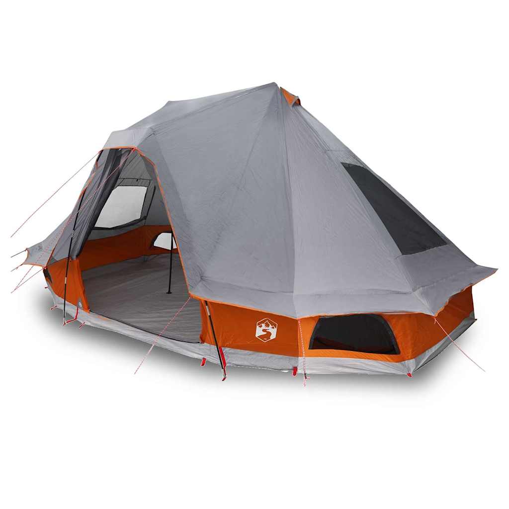 vidaXL Tente Tipi familiale Gris et orange 466 x 310 x 240 cm - Image 3