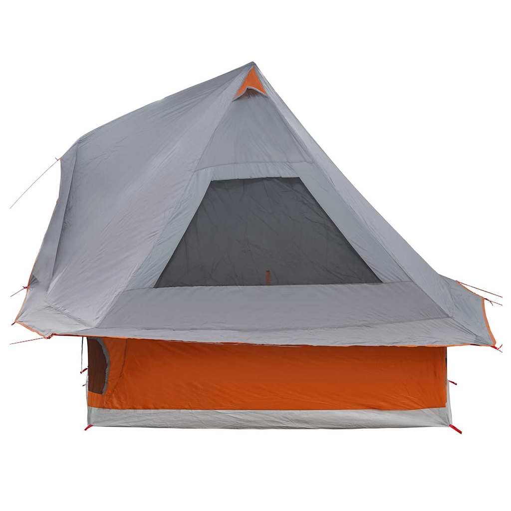 vidaXL Tente Tipi familiale Gris et orange 466 x 310 x 240 cm - Image 5