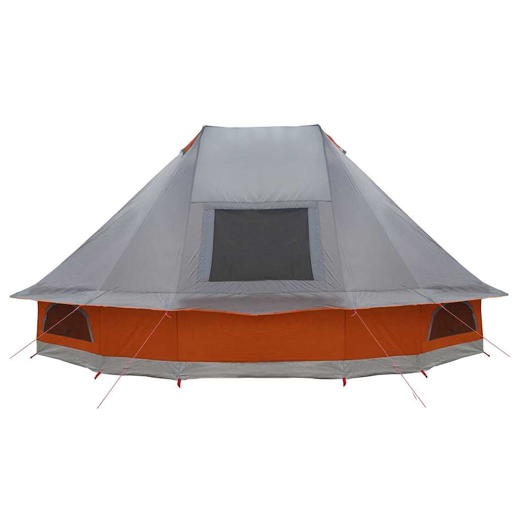 vidaXL Tente Tipi familiale Gris et orange 466 x 310 x 240 cm - Image 6