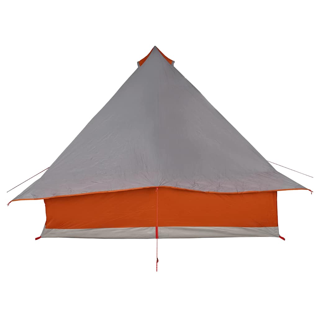 vidaXL Tente Tipi familiale Gris et orange 358 x 296 x 258 cm - Image 6