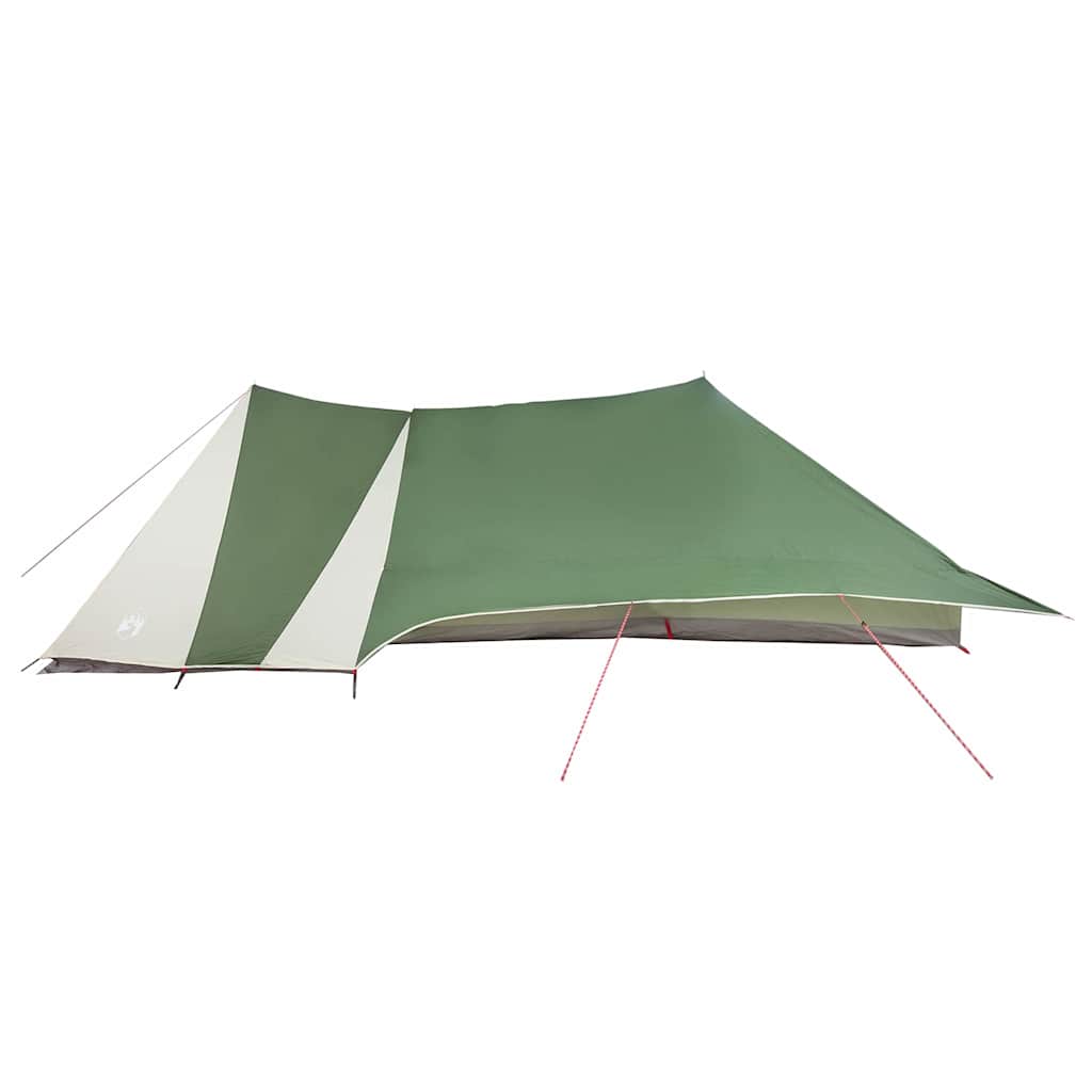vidaXL Tente familiale avec toit Vert et beige 660 x 456 x 200 cm - Image 5