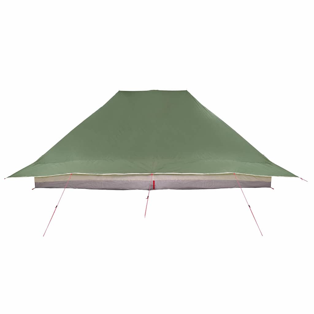 vidaXL Tente familiale avec toit Vert et beige 660 x 456 x 200 cm - Image 6
