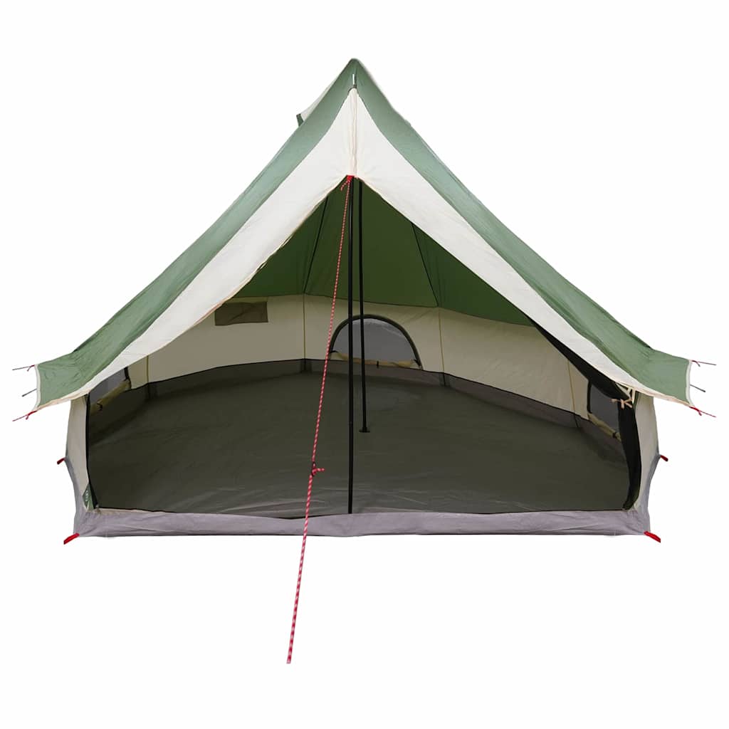 vidaXL Tente Tipi familiale avec toit Vert et beige 400 x 346 x 250 cm - Image 4