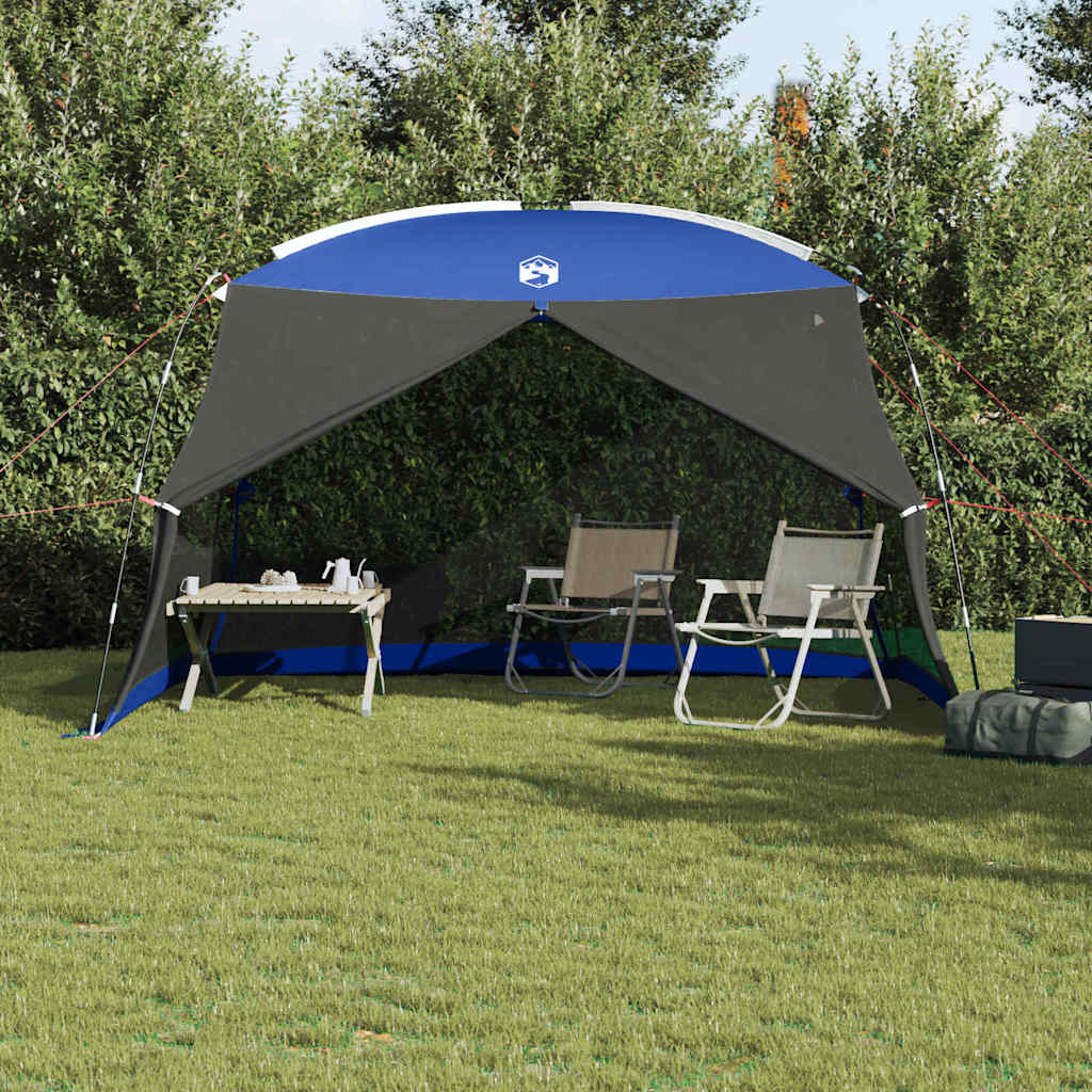 vidaXL Tentes avec toit bleu azur 380 x 380 x 225 cm Polyester - Image 4