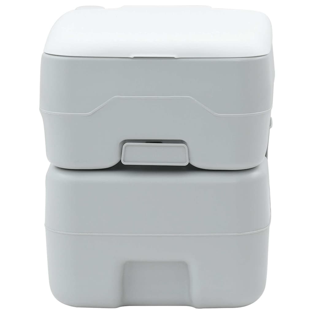 vidaXL Toilette de camping portable Gris 41,5 x 36,5 x 42 cm - Image 4